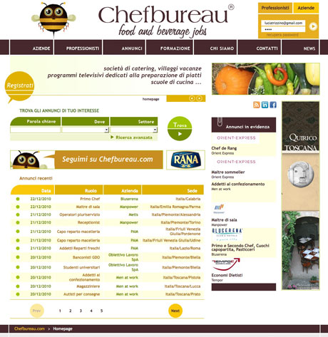 Chefbureau, l’e-recruiter del food & drink