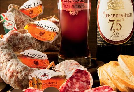 Menabrea-Gabba, comarketing al salame