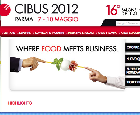 Cibus 2012 sbarca sui social network