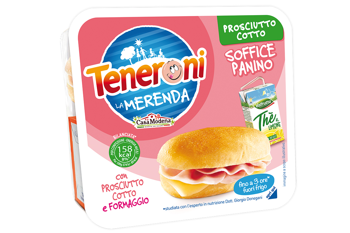 Teneroni La Merenda Panino con Prosciutto Cotto Food