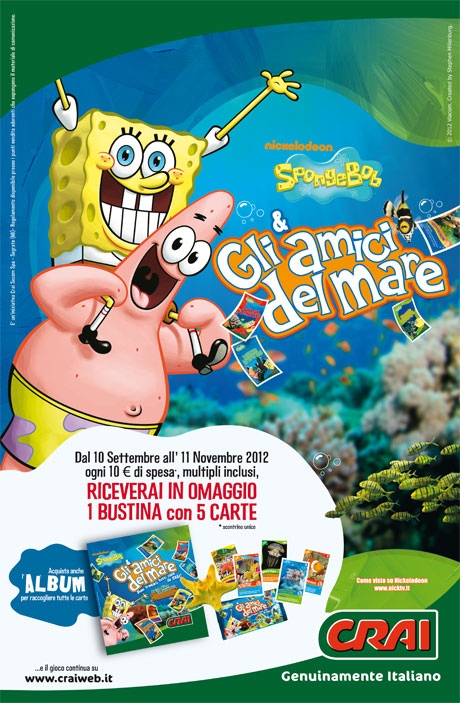 Crai, promo per bimbi con Spongebob