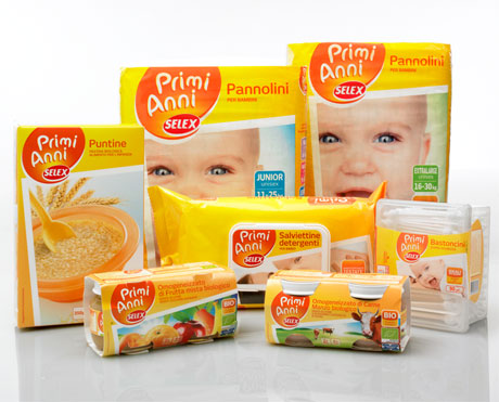 Selex lancia la pl Primi Anni per baby food e baby care