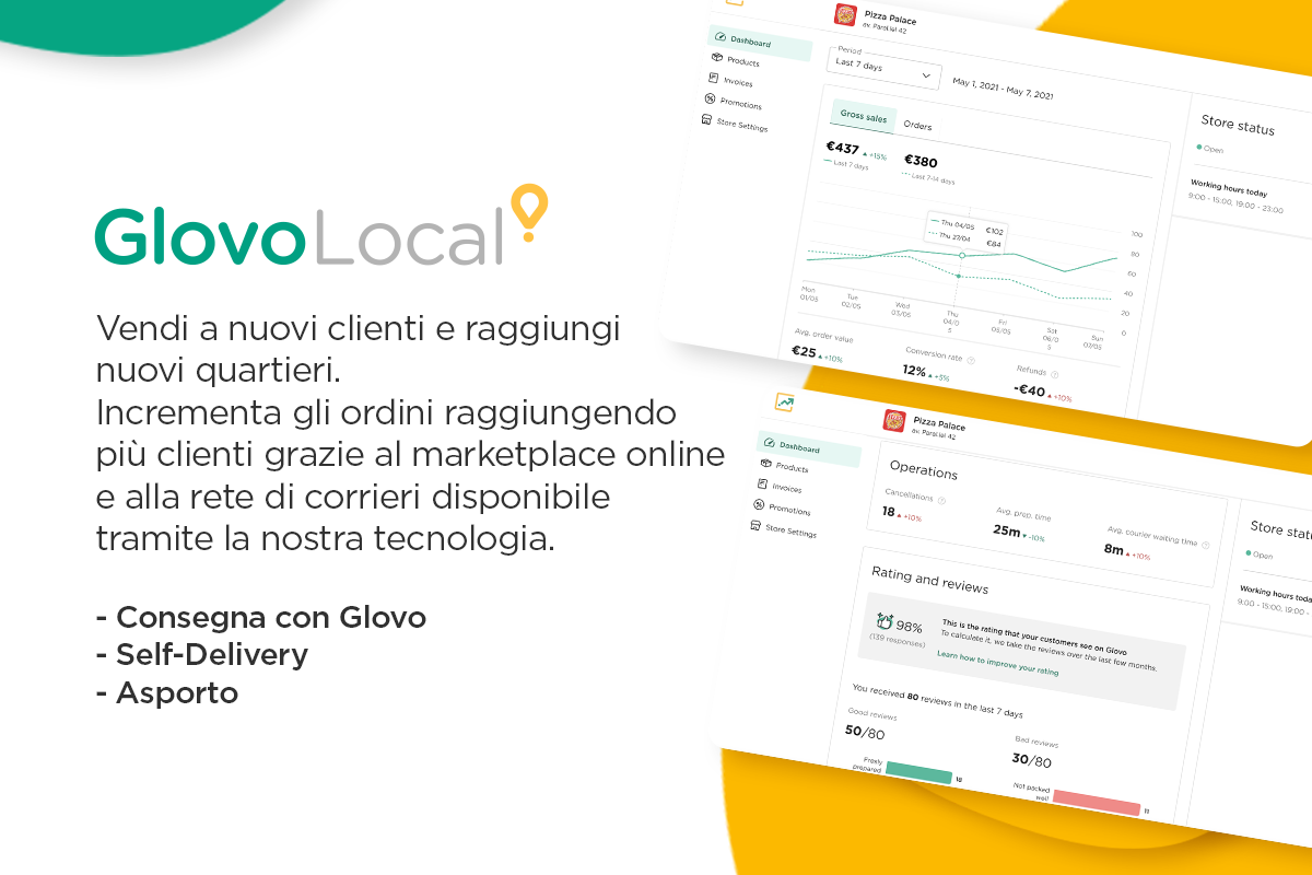 Nasce Glovo Local: una soluzione su misura per le imprese locali