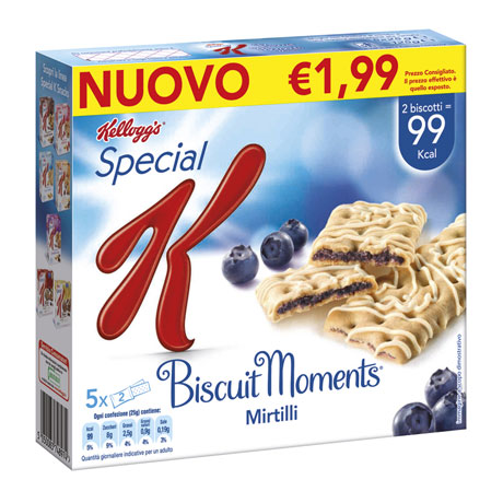 Kellogg entra nel mercato dei biscotti con Special K Biscuit Moments