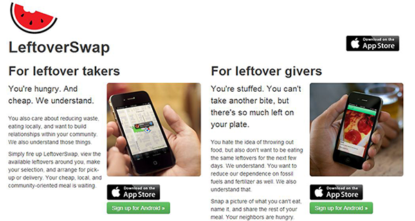 App LeftoverSwap: condividi avanzi alimentari, cibo invenduto. Anti-spreco, dona il tuo pasto!