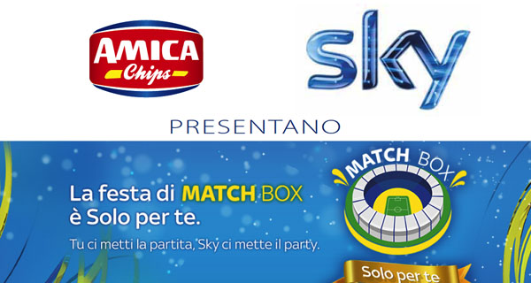 Amica Chips lancia la Match box con Sky