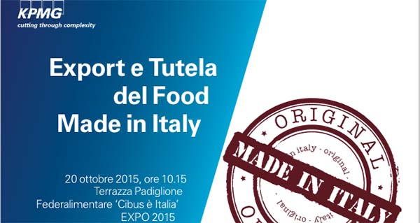 Convegno Kpmg a Expo sulla tutela del food made in Italy