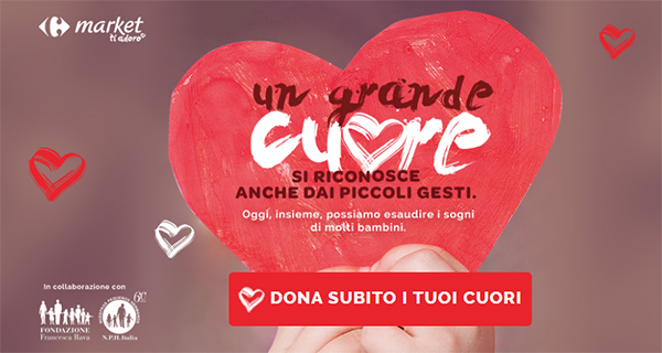 Retail charity: Carrefour ha “Un grande cuore”