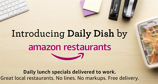 Daily Dish, al pranzo in ufficio ci pensa Amazon