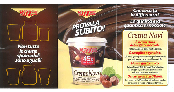 Novi sfida Nutella: “Non tutte le creme sono uguali”