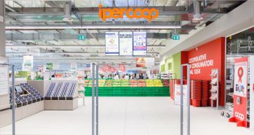 L'ingresso dell'Ipercoop di Coop Lombardia a Roncadelle (Bs)