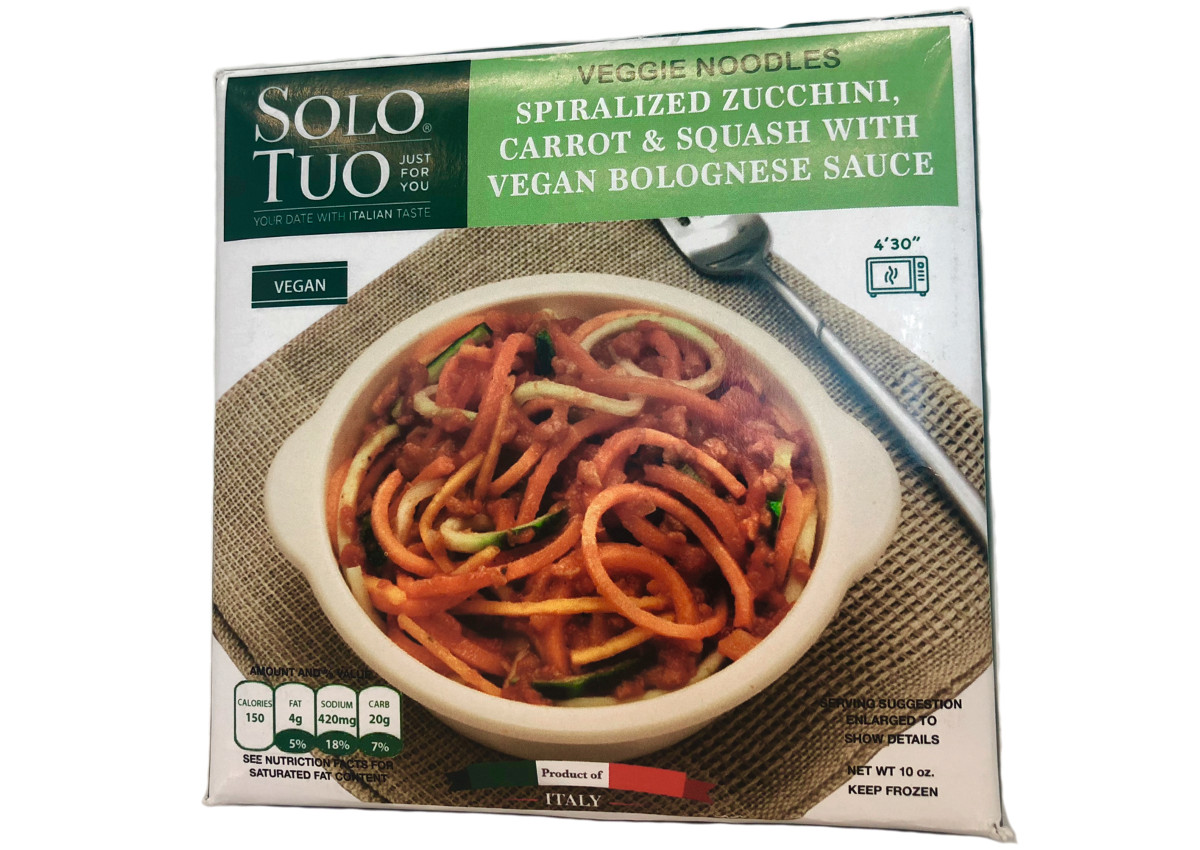 Veggie noodles with vegan Bolognese sauce - Topan