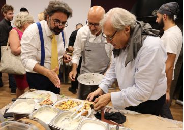 Armando De Nigris, Pepe e Sgarbi provano la Pizza al Balsamico-Aceto Balsamico