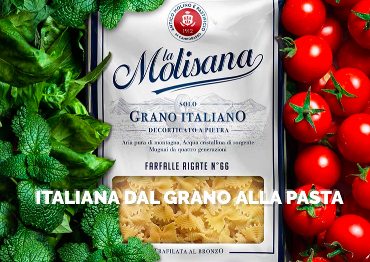 La Molisana porta a scaffale la pasta 100% italiana