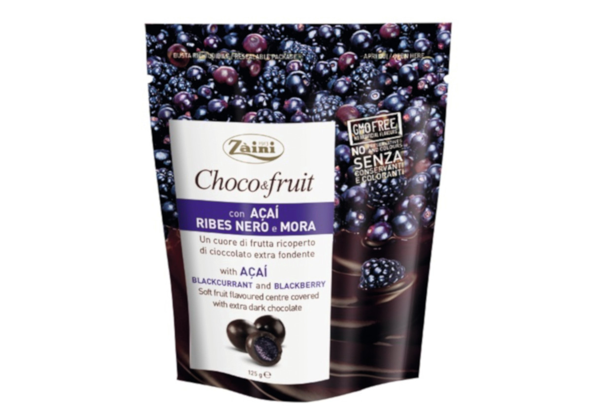 Zaini, Choco&Fruit with Acai, Blackcurrant and Blackberry-Italian Food Awards-Sial 2018