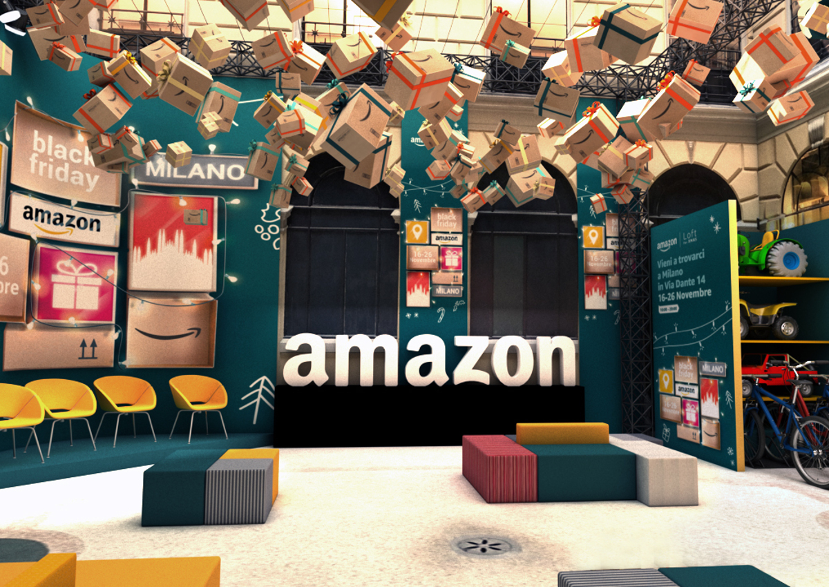 Amazon apre a Milano il primo pop-up store italiano