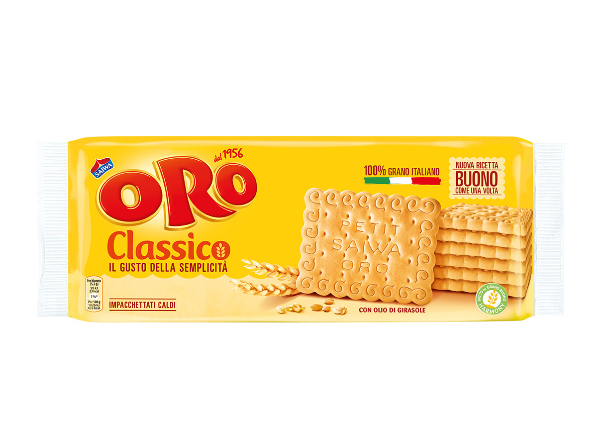 Oro Saiwa Classico, da oggi solo grano 100% italiano