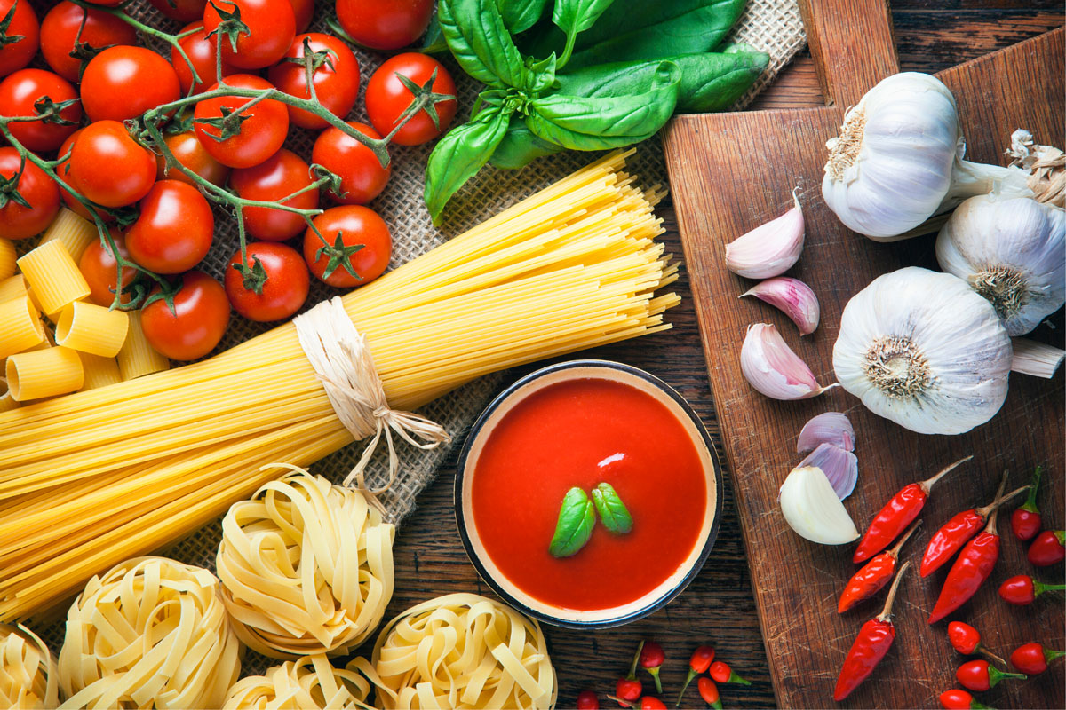 Più cibo italiano sulle tavole degli italiani