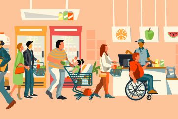 negozi di vicinato-promozioni-consumi domestici supermercato-spesa-alimentare