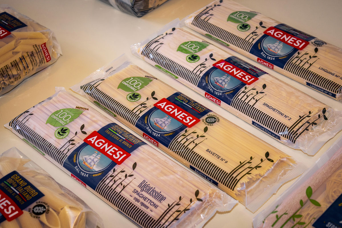 Pasta, pack compostabile: la nuova linea di Agnesi