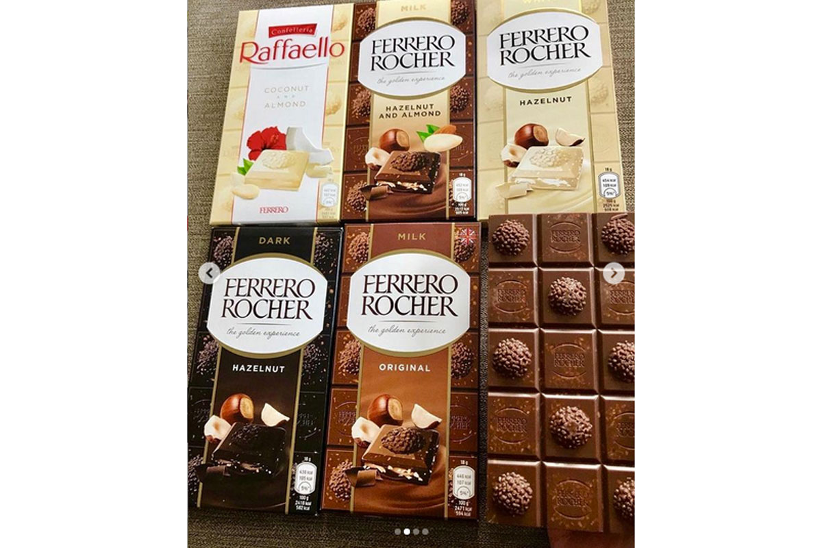 Barrette di cioccolato Ferrero ispirate alle praline, a settembre lo sbarco in UK
