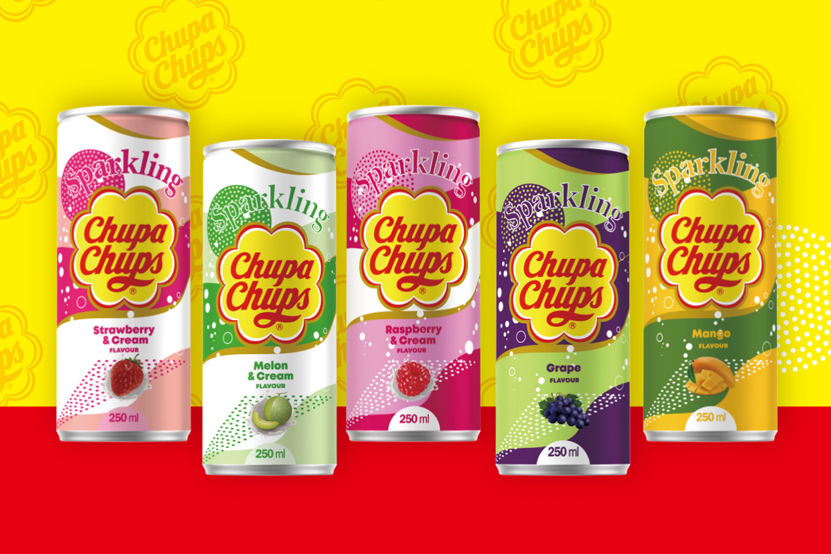 Arrivano i Chupa Chups® Sparkling Drink, bibite frizzanti al gusto lecca-lecca