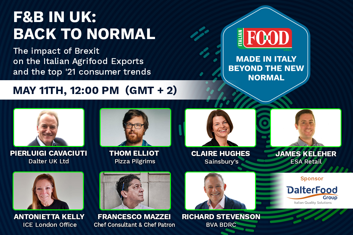 Italianfood.net, al via il webinar ‘F&B in UK: back to normal’