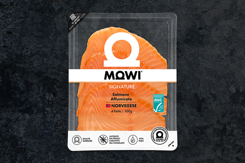 mowi signature salmone affumicato norvegese 
