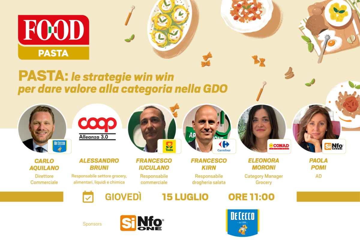 Webinar – Pasta: le strategie win win per dare valore alla categoria nella GDO