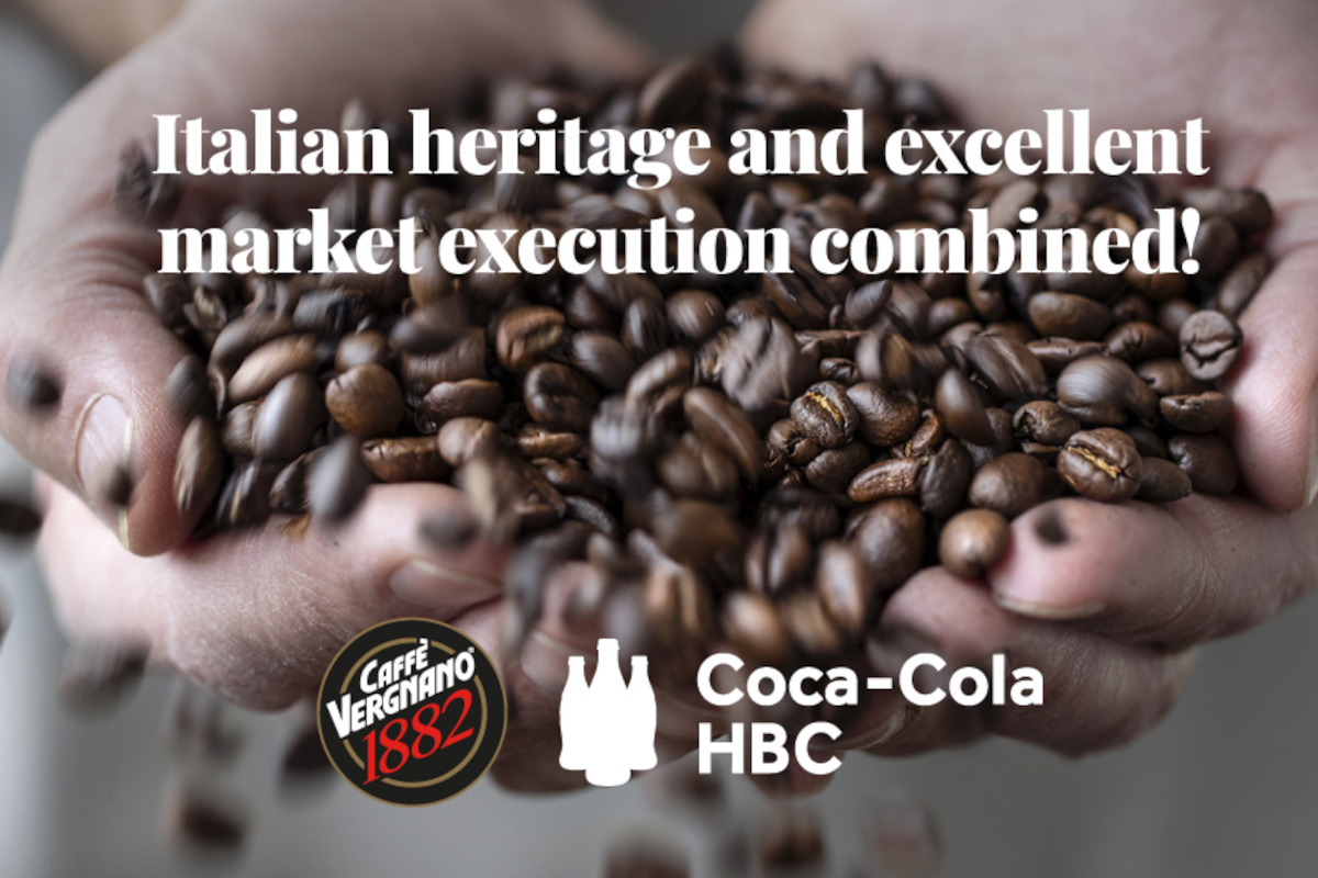 Caffè Vergnano e Coca-Cola HBC, la partnership è ufficiale