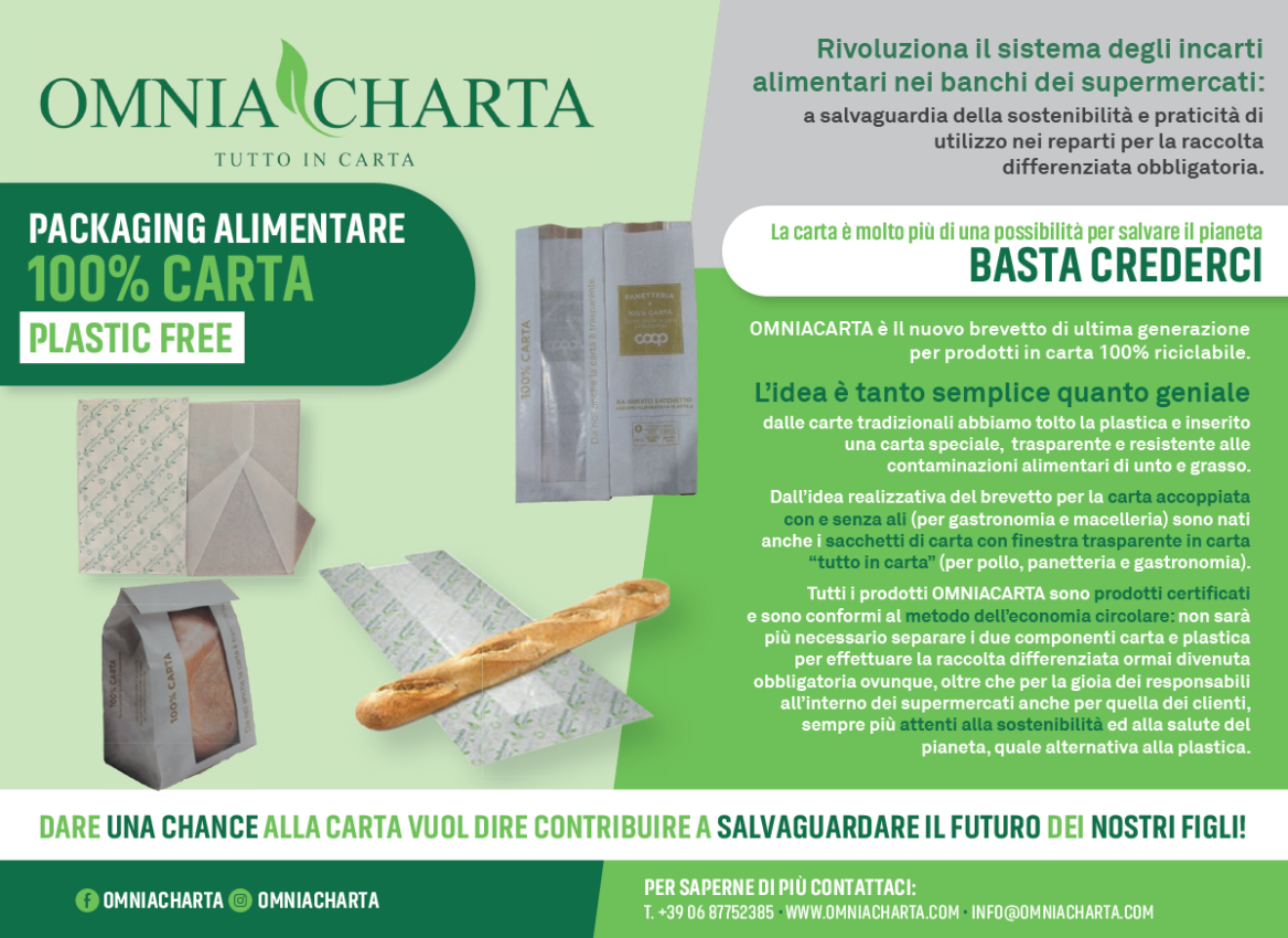 Packaging alimentare: 100% carta e plastic free