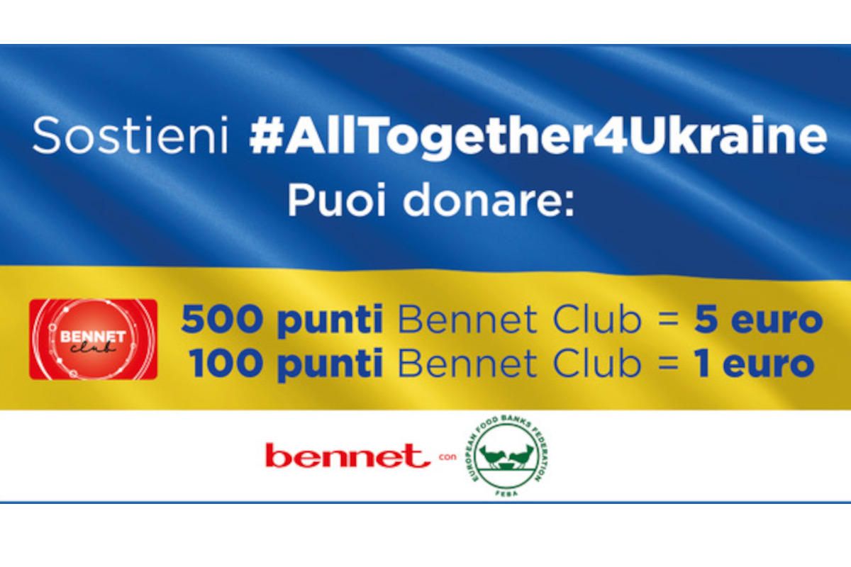 Bennet, impegno per l’Ucraina con #AllTogether4Ukraine