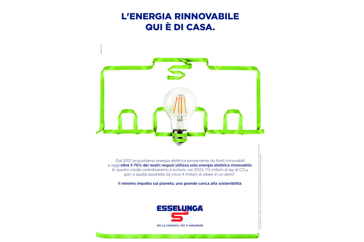 Esselunga-energia elettrica rinnovabile