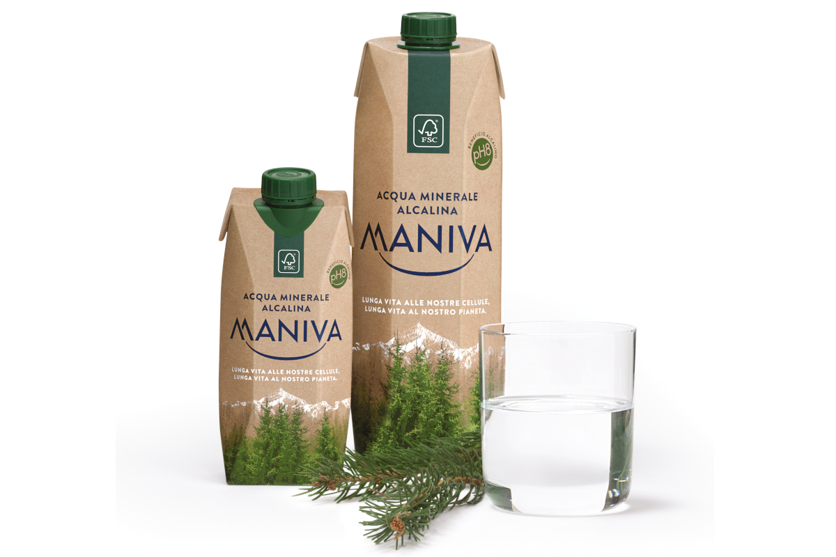 Maniva, l’acqua minerale in tetra pak