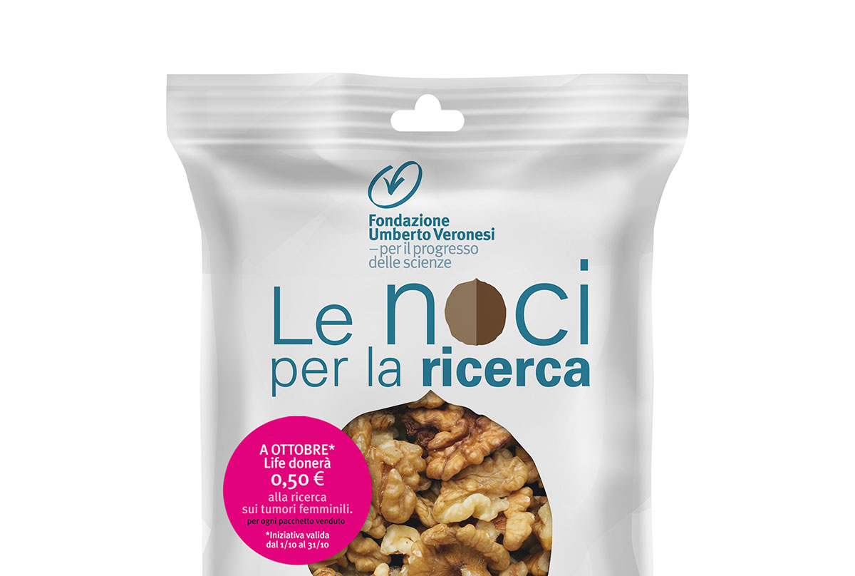 Life per Fondazione Umberto Veronesi: ‘Le noci per la ricerca’