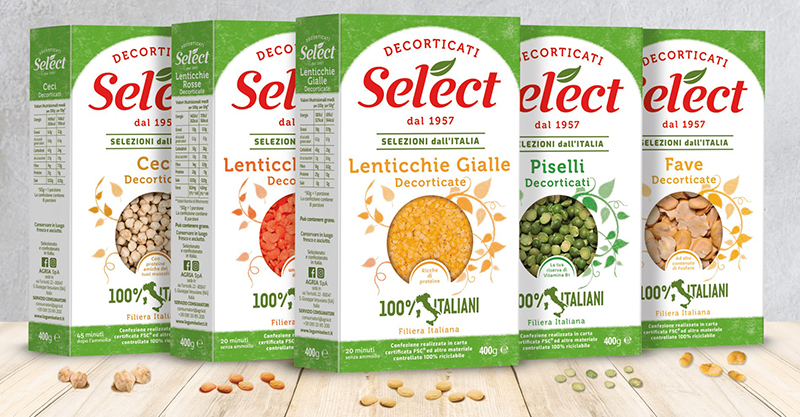 Decorticati, la linea di legumi e cereali di Select altamente