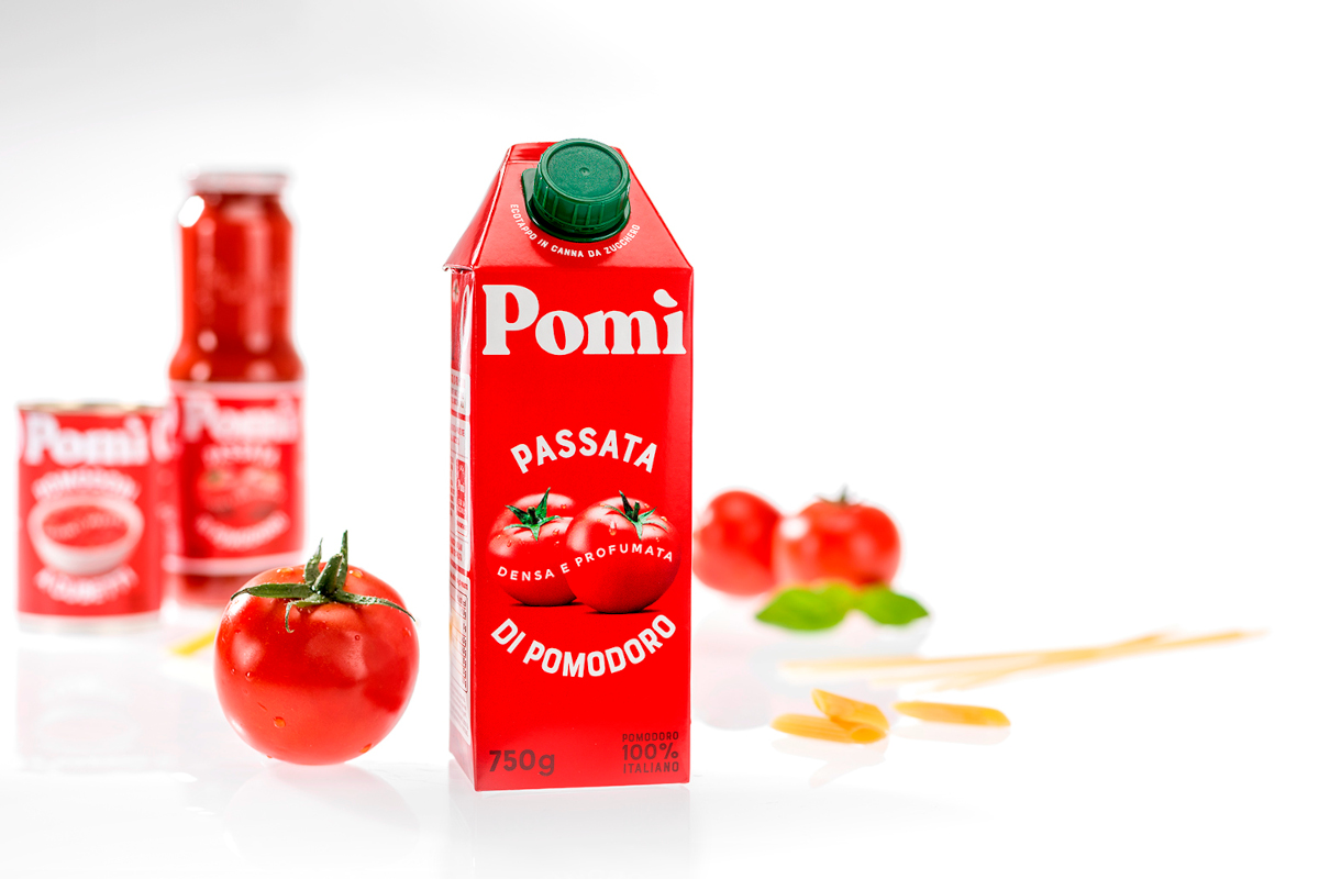 Pomì rinnova logo e pack