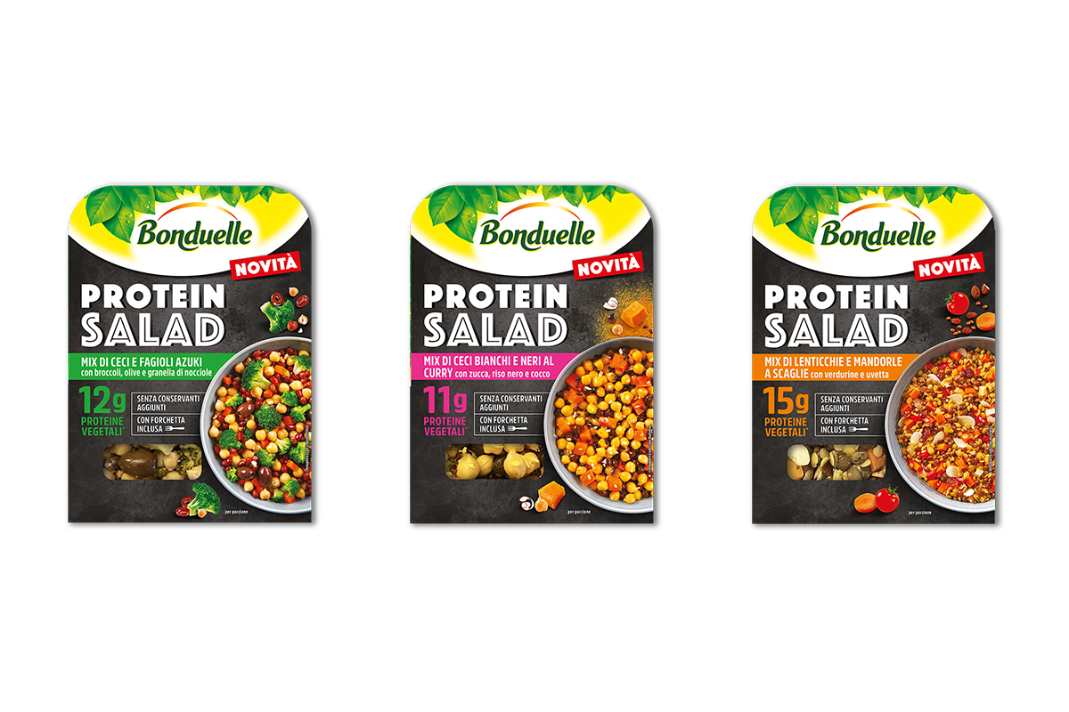 Nuovi prodotti rich-in per la IV Gamma: Bonduelle lancia Protein Salad
