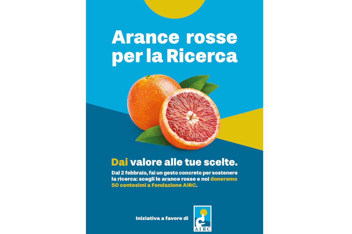 Arance rosse per la ricerca, la Gdo si mobilita contro il cancro