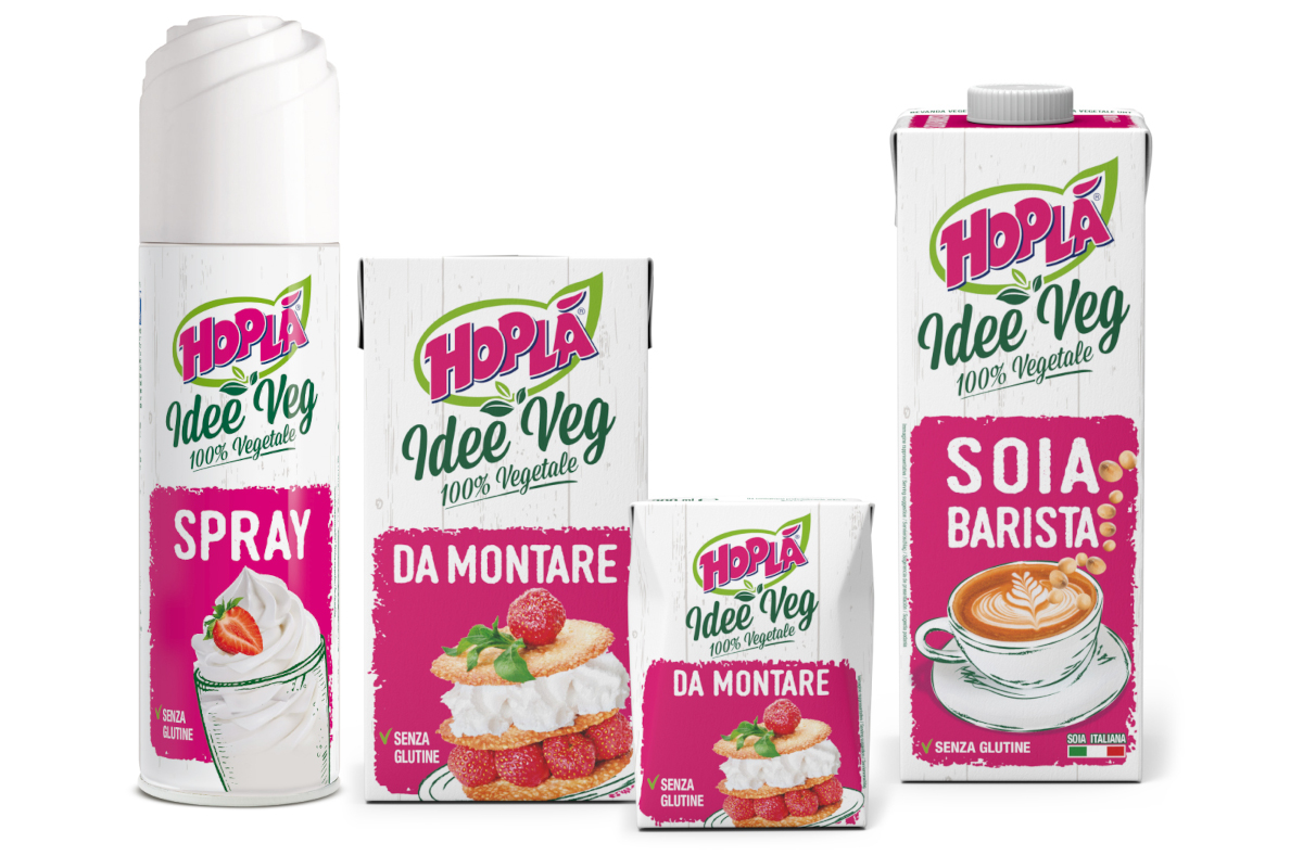 Hoplà, al via il rebranding delle linee 100% vegetali